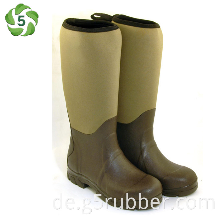 Green Rubber Boots Of 14 Inch High
